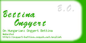 bettina ongyert business card